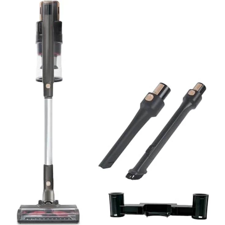 LIVINGTON Smart&Slim Vac, Beutelloser Akku Staubsauger mit 350W Motor, smarter Saugkraftanpassung und LED-Saugkopf, kabellos & leicht – Bild 1