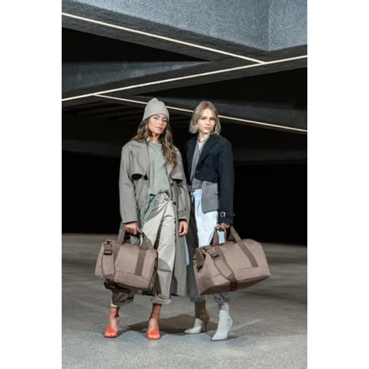 reisenthel allrounder L, Handtasche im Herringbone-Muster, 30 Liter, wasserabweisend, mokka Braun – Bild 4