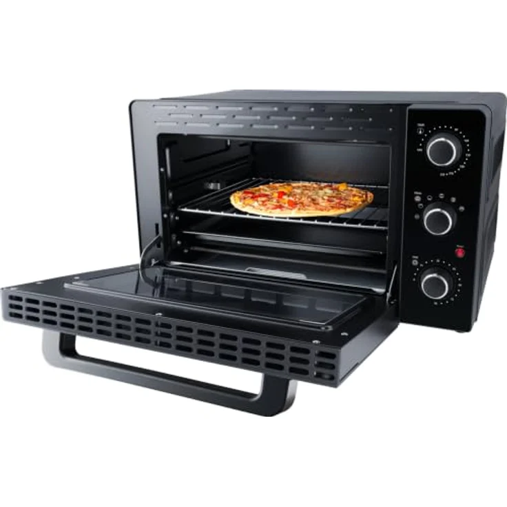 Steba KB 238 Mini-Backofen, 2000 Watt, 38 Liter, 3 Einschubebenen, Umluft, Timer, Schwarzstahl – Bild 4
