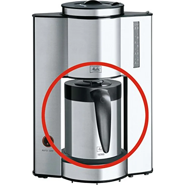 Melitta Linea Unica Therm kanne, metallic