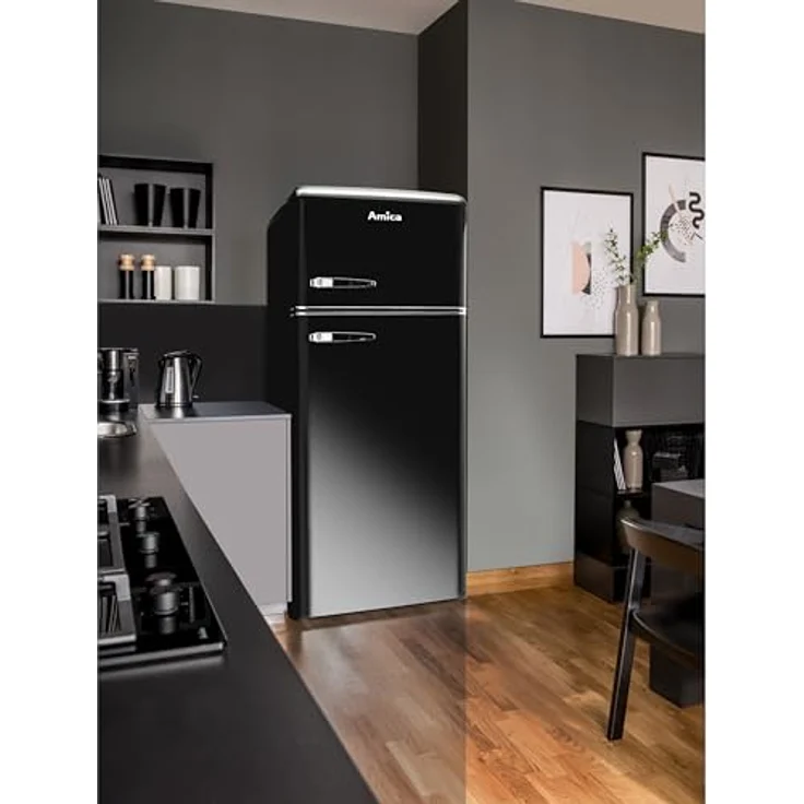 Amica KGC 15634 S Kühl-Gefrierkombination, freistehend, schwarz, Lagerzeit bei Störung 12 h, Breite 55 cm – Bild 10