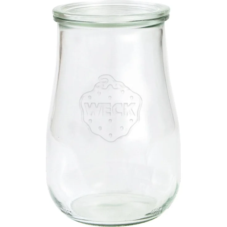 Weck Tulpenglas 1750ml (4er-Pack), Transparentes Einmachglas, temperaturbeständig bis 180°C, spülmaschinenfest – Bild 1