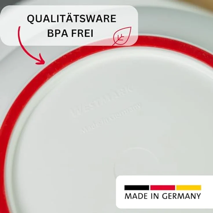 Westmark Rühr--Backschüssel mit Ausgießer, Kunststoff, Füllvolumen: 2,5 Liter, Weiß, 3152227W – Bild 8