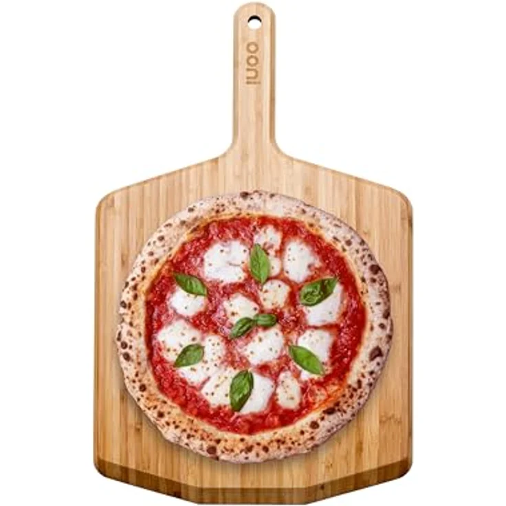 Ooni Pizzaschieber aus Bambus (35 cm) – Hochwertige Pizzaschaufel und Servierbrett für Ooni Pizzaöfen – Leichte, feuchtigkeitsbeständige Verarbeitung – Bild 1
