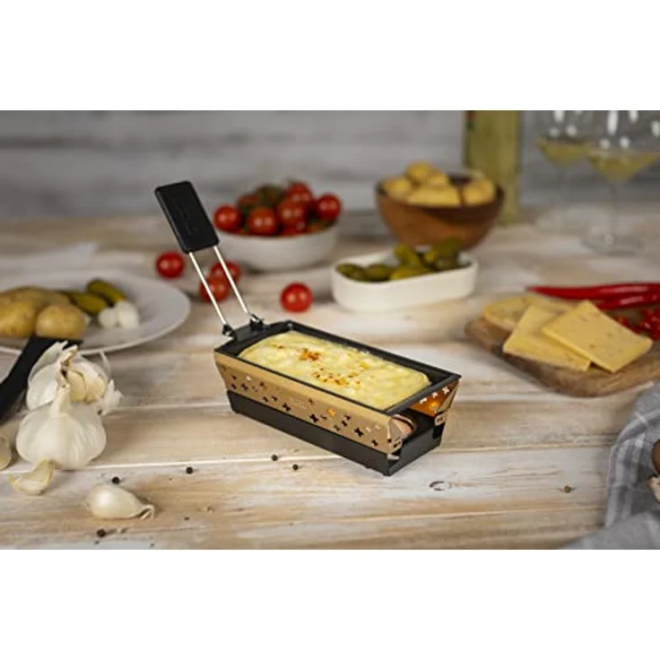 Kuhn Rikon 32169 Candle Light Mini Schweizerkreuz Raclette Set, gold – Bild 7