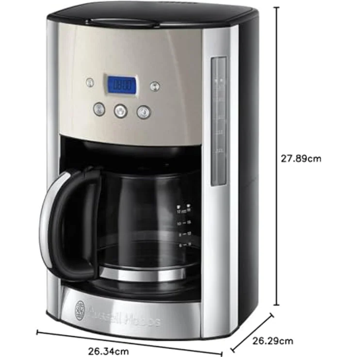 Russel Hobbs 26990-56 Luna Stone Filterkaffeemaschine Silber(36404000723) – Bild 3