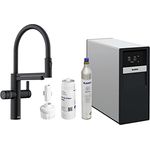BLANCO drink.soda EVOL-S Pro: Multifunktionales Soda-Wassersystem; Wasser in still, medium und sprudelnd; Wasser in 6 Mengeneinstellungen, schwarz matt
