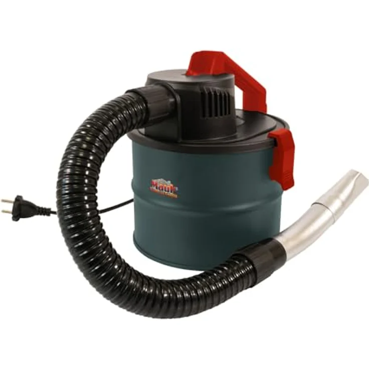 Mauk® Pelletofen Kamin & BBQ Holzkohle Aschesauger & Grillgebläse Feuerbalg - 4 Liter Nass/Trocken Handsauger mit HEPA-Filter und 600 Watt Motorleistung, schwarz – Bild 3