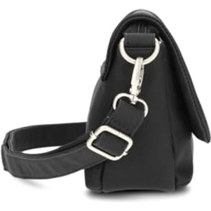 Zwei Bodybag Mademoiselle M40, Handtasche aus Kunstleder mit 1 Liter Volumen, schwarz, genarbte Oberfläche – Bild 4
