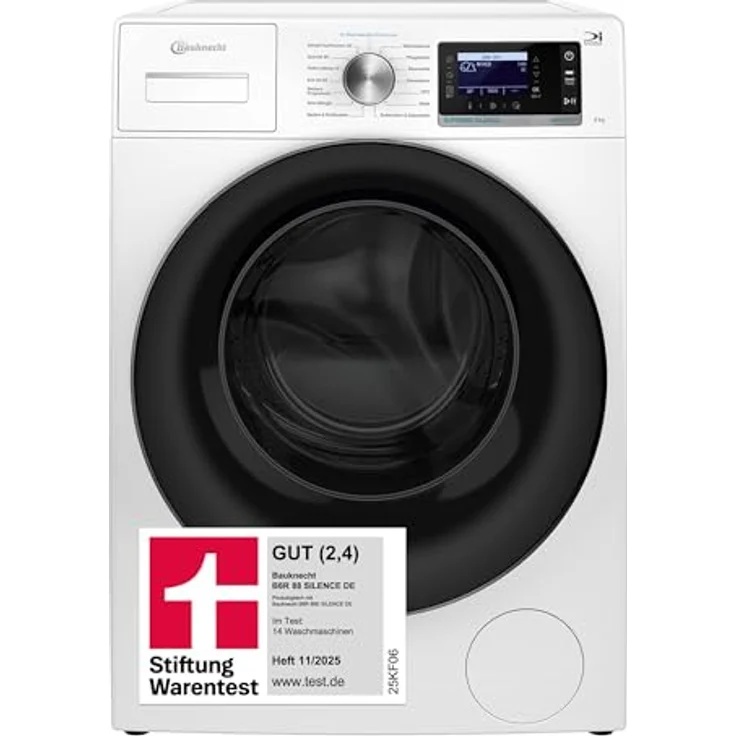 Bauknecht B6R 88 SILENCE DE Waschmaschine 8 kg, extra leise, Steam Hygiene, AutoClean – Bild 1