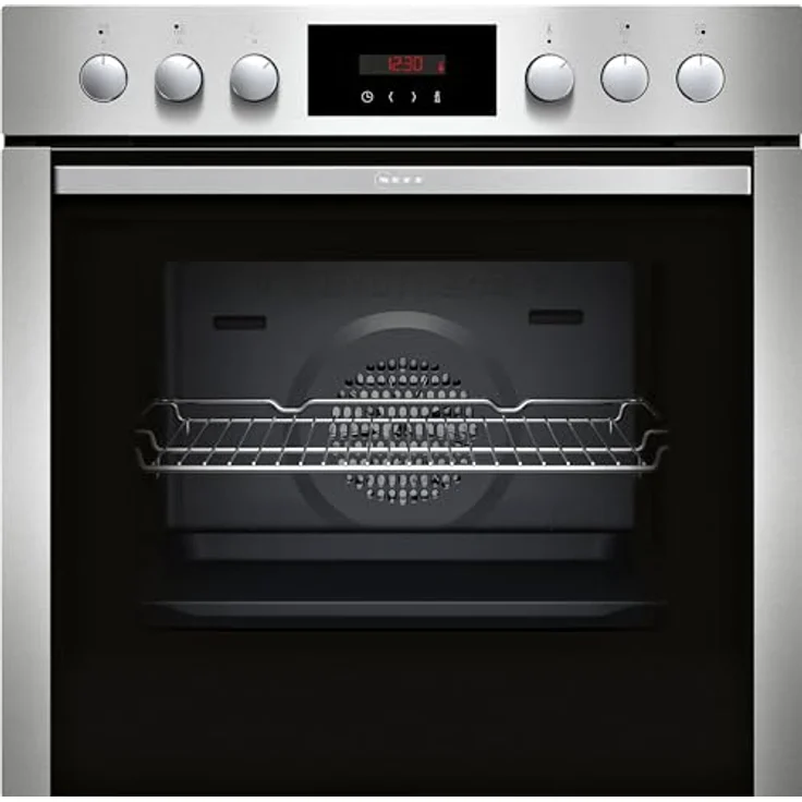 Neff E2CCG6AN3 + M13R42N2, Einbauherd-Set mit Elektrokochfeld und CircoTherm®, Schwarz – Bild 2