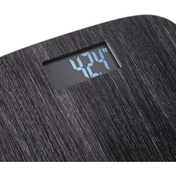 Adler Personenwaage AD 8192, Badezimmerwaage, 180 kg, LCD, Anti Rutsch Oberfläche, grau – Bild 2