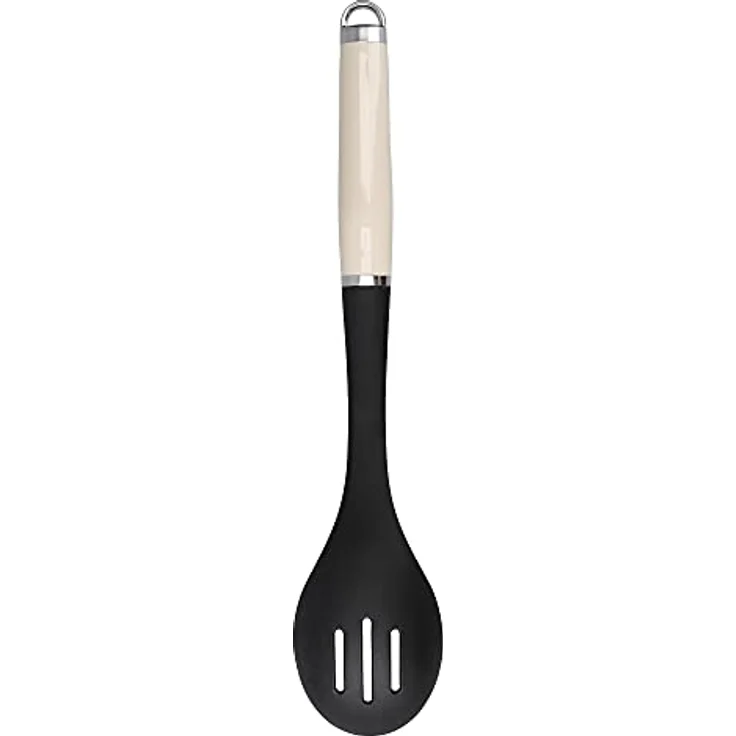 KitchenAid Nylon Slotted Spoon – Almond Cream, Hochwertiger Schaumlöffel mit 3 Schlitzen – Bild 3