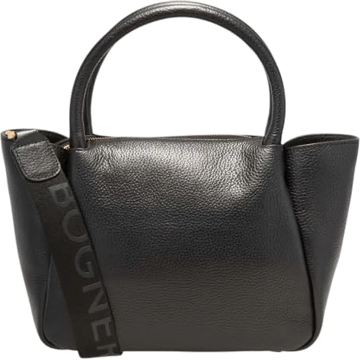 Bogner Wallis Raja Schultertasche, 100% Leder, schwarz, 27 cm x 11 cm x 23 cm – Bild 3