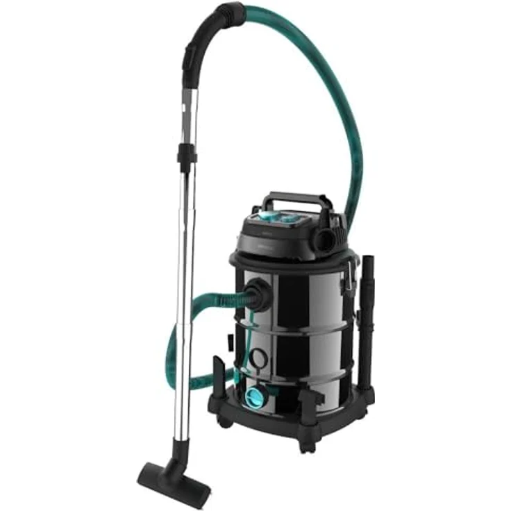 Cecotec Conga Rockstar Wet & Dry Steel Pro Tool, 30L Nass- und Trockensauger mit 1600W, Doppelfiltersystem und Zubehörkit – Bild 2