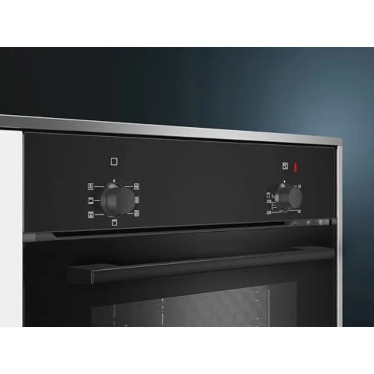 Siemens HB010FBA1, Backofen schwarz mit 66 l Garraumvolumen, 5 Backofenfunktionen und 3D Heißluft – Bild 3