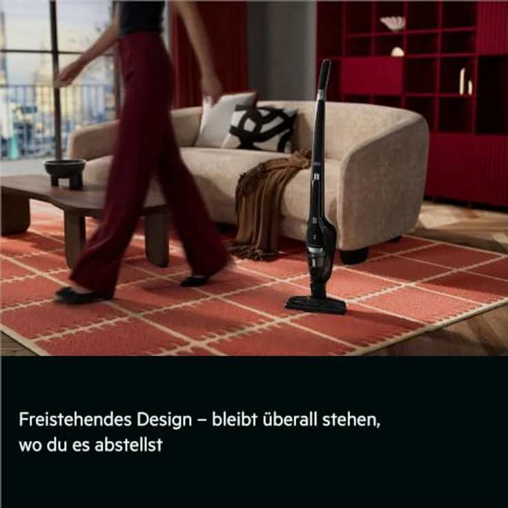 AEG CX7-3-45EB, 2-in-1-Stabstaubsauger, Beutellos, HEPA, bis zu 48 Minuten Laufzeit, Ebony Black – Bild 4