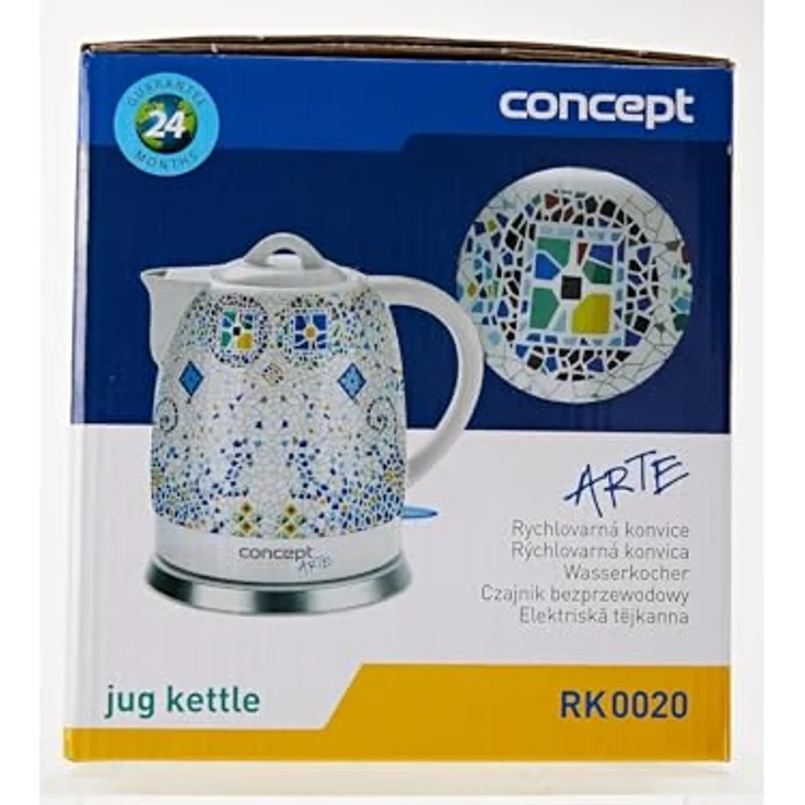 CONPT Hausgeräte RK0020 Keramik Wasserkocher, Einzigartiges Design, Hauch von Orient, 1,5 L, Weiß, 1350 W – Bild 9