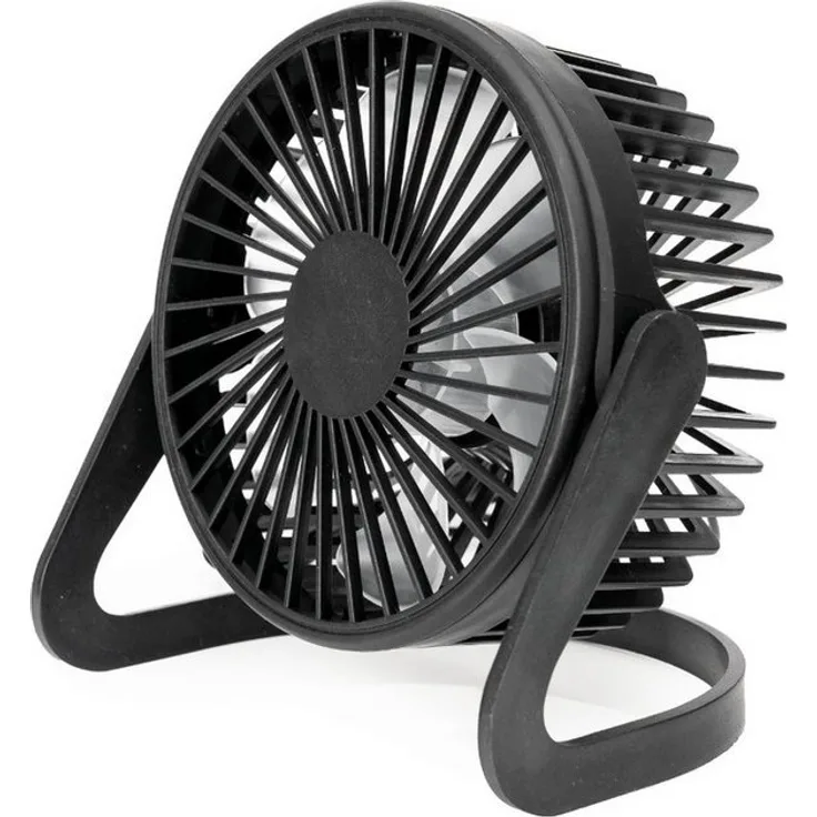 Platinet Tischventilator PTF322, USB Tischlüfter mit 15 cm Durchmesser und neigbarem Design, weiß