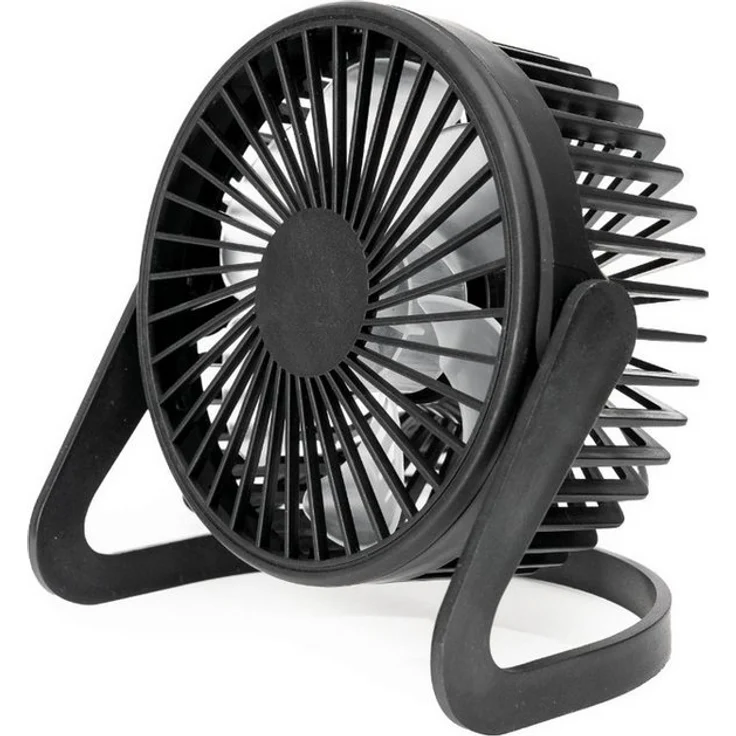 Platinet Tischventilator PTF322, USB Tischlüfter mit 15 cm Durchmesser und neigbarem Design, weiß
