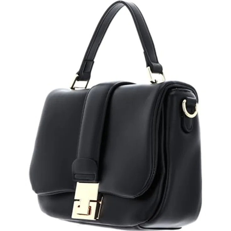 Seidenfelt Dalarna Umhängetasche, 24 cm, aus 100% Polyurethan, schwarz, 24 x 8 x 17 cm – Bild 2