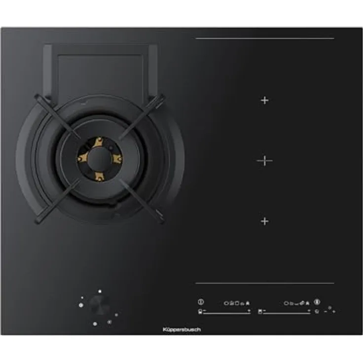 KÜPPERSBUSCH KIG 6850.0 SR-DBA K-Series, 8 Induktions-Gas-Kochfeld autark, Chef-Funktion, DualWok, in Schwarz