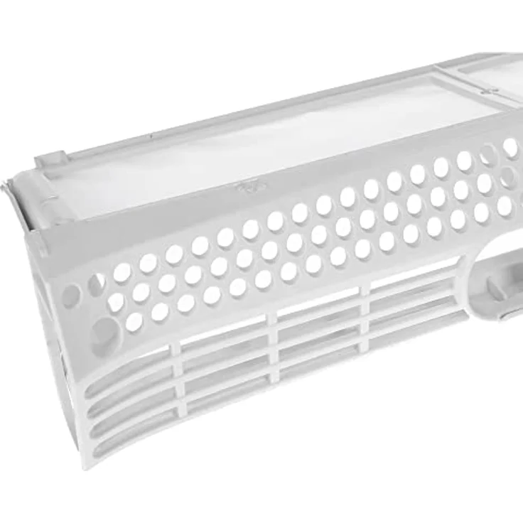Trade-Shop Flusensieb/Trocknersieb für Siemens WT44E300TR, WT46E301, WT46E100 - Aufklappbarer Fusselfilter, Weiß, 305 x 155 x 60 mm – Bild 4