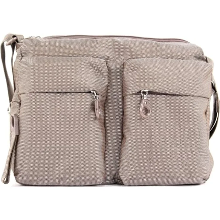 Mandarina Duck Umhängetasche 29 cm, grau, 100% Polyester, 24 cm x 9 cm x 29 cm