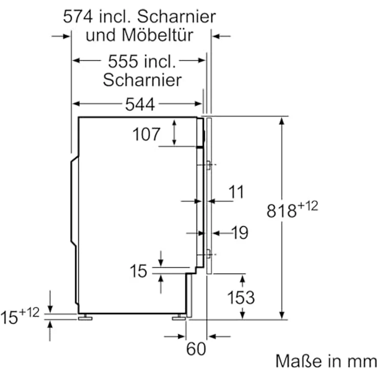 Bosch WIW 28443, Frontlader-Waschmaschine, C, Fassungsvermögen 8 kg, Standgerät, Breite 60 cm, weiß – Bild 16