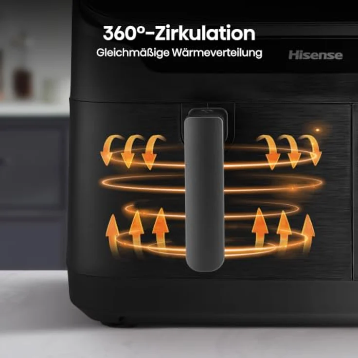Hisense HAF2700DHA, Air Fryer Fritteuse mit 2700 W und 11 l, Schwarz – Bild 9