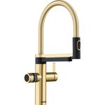 BLANCO drink,soda EVOL-S Pro satin gold, Multifunktionales Soda-Wassersystem, Gekühltes Wasser in still, medium und sprudel, Inklusiv App, Wassersprudler, Click und Touch Mengeneinstellung, BWT Filter