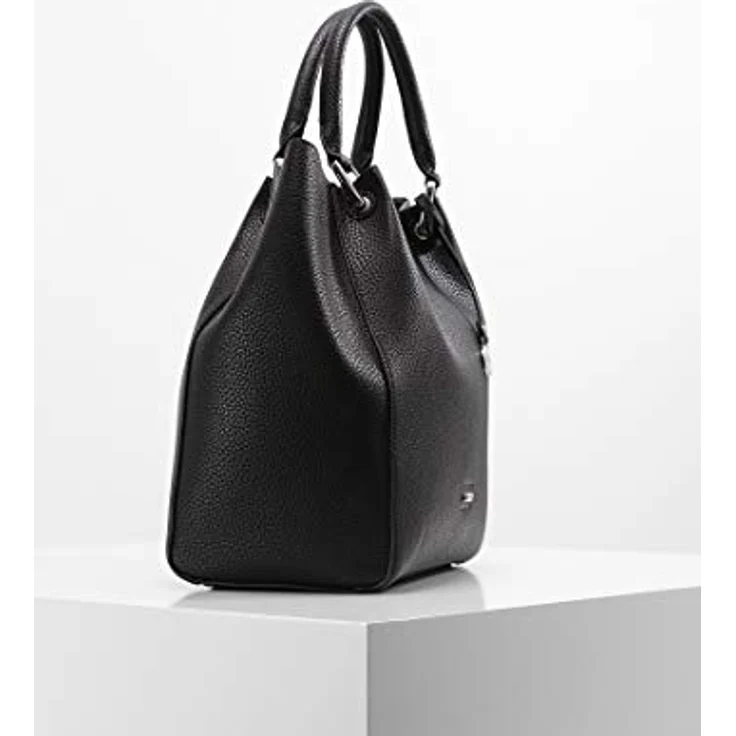 L.Credi Ember Handtasche, edle Handtasche aus Kunstleder mit zusätzlicher Umhängetasche, 34 cm, Schwarz – Bild 3