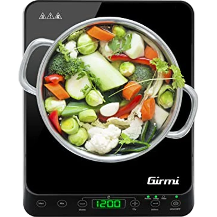 Girmi PI04 Induktionskochplatte, 2000 Watt, 10 Leistungsstufen, Schwarz – Bild 4
