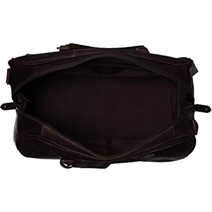 The Chesterfield Brand Wax Pull Up Weekender Reisetasche, 46 cm x 24 cm x 28 cm, aus 100% Leder, braun – Bild 6
