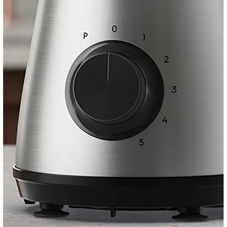 Electrolux E4TB1-6ST Standmixer, 800 Watt, 1,5 Liter, Pulsfunktion, Eis-Crusher, Drehregler, silber, schwarz - Preisvergleich – Bild 7