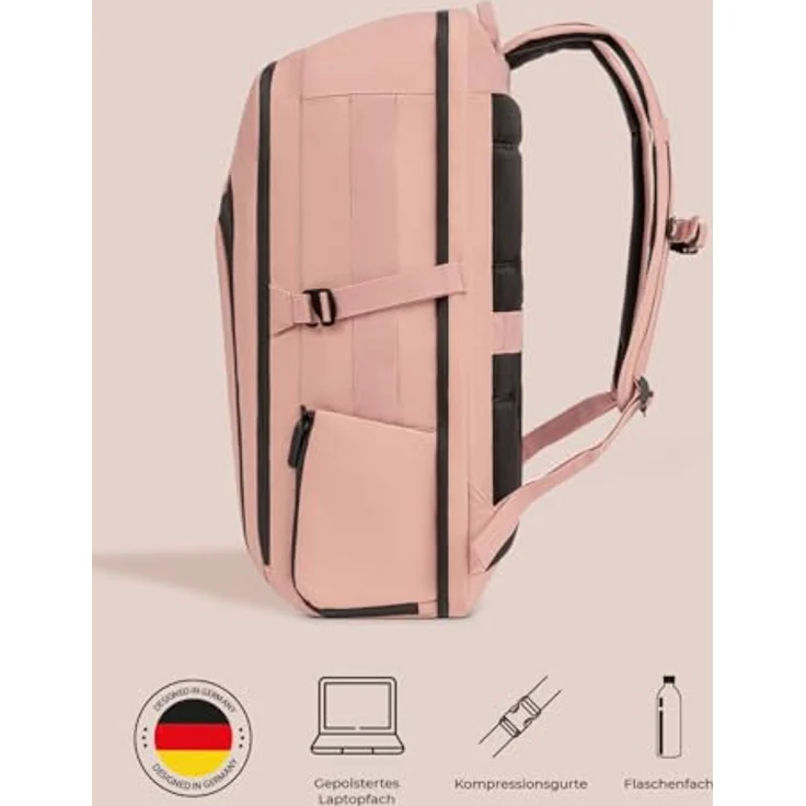 Pactastic Urban Collection Rucksack 55 cm rose – Bild 6