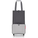 reisenthel foldabletrolley - faltbarer, kompakter Einkaufswagen - einfach zu verstauen, Herringbone grey