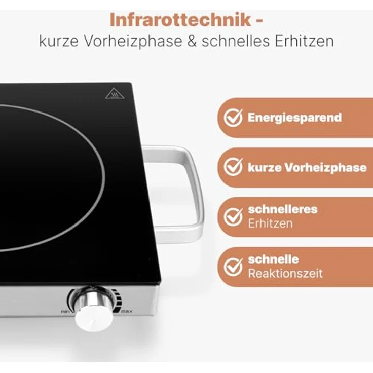ProfiCook PC-EKP 1210, Kochplatte, Farbe Edelstahl – Bild 4