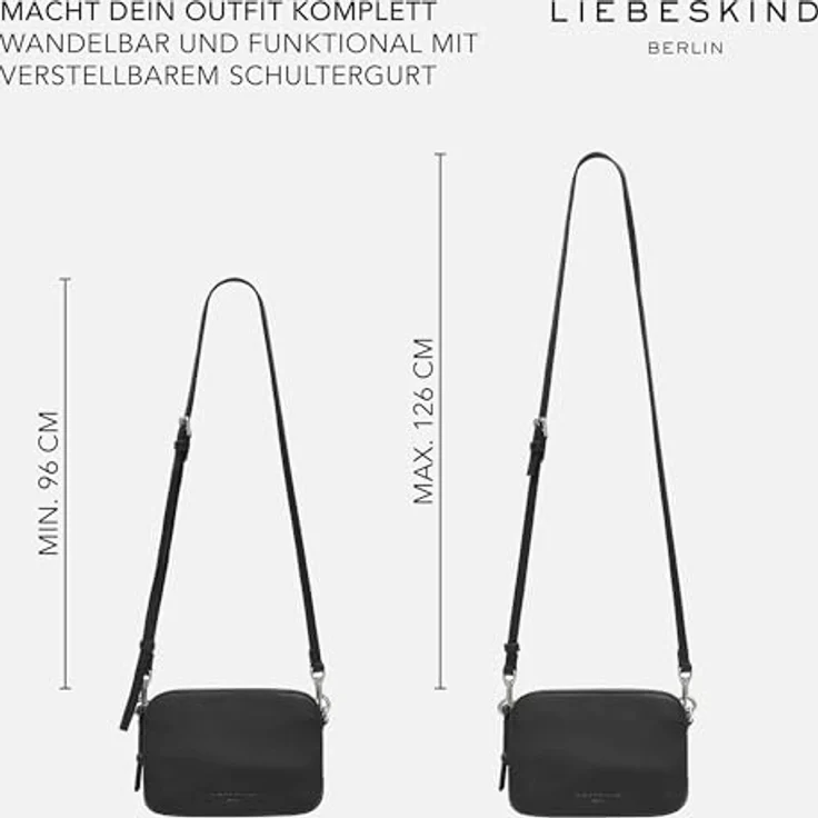 Liebeskind Luka Umhängetasche, 100% Leder, 20 cm x 7 cm x 14 cm, cypress green – Bild 7