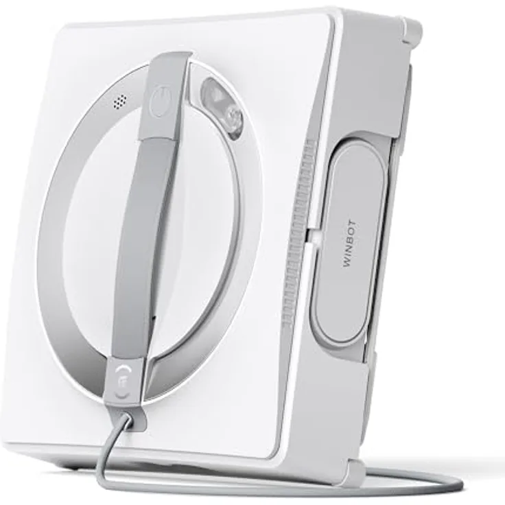 ECOVACS WINBOT W2 Fensterputzroboter, Kantenreinigungsmodus, Dreifach-Düsen Wassersprüher, 10-stufiges Schutzsystem, App-Steuerung, Winbot Elektrischer