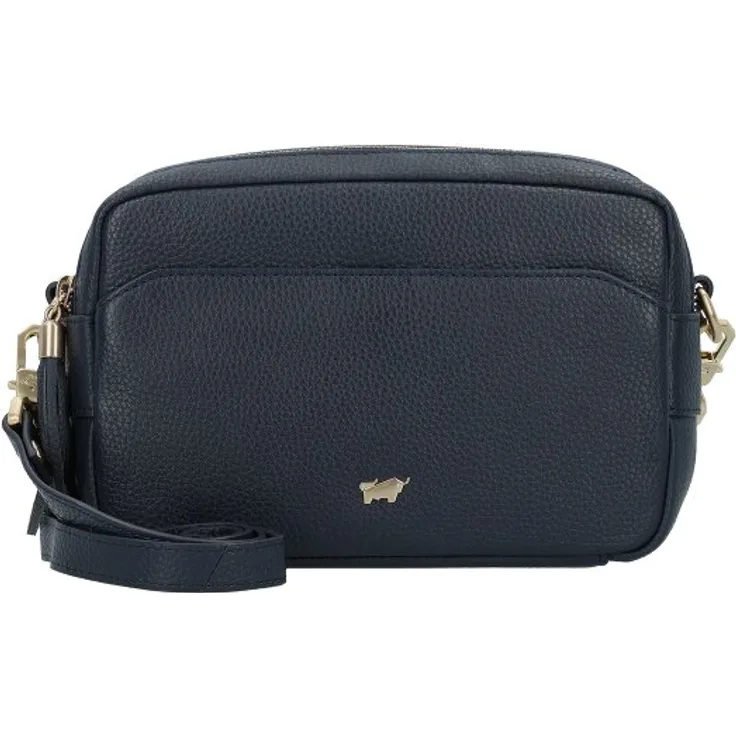 Braun Büffel Hanna Umhängetasche, 100% Leder, 23 cm x 7.5 cm x 15 cm, blau
