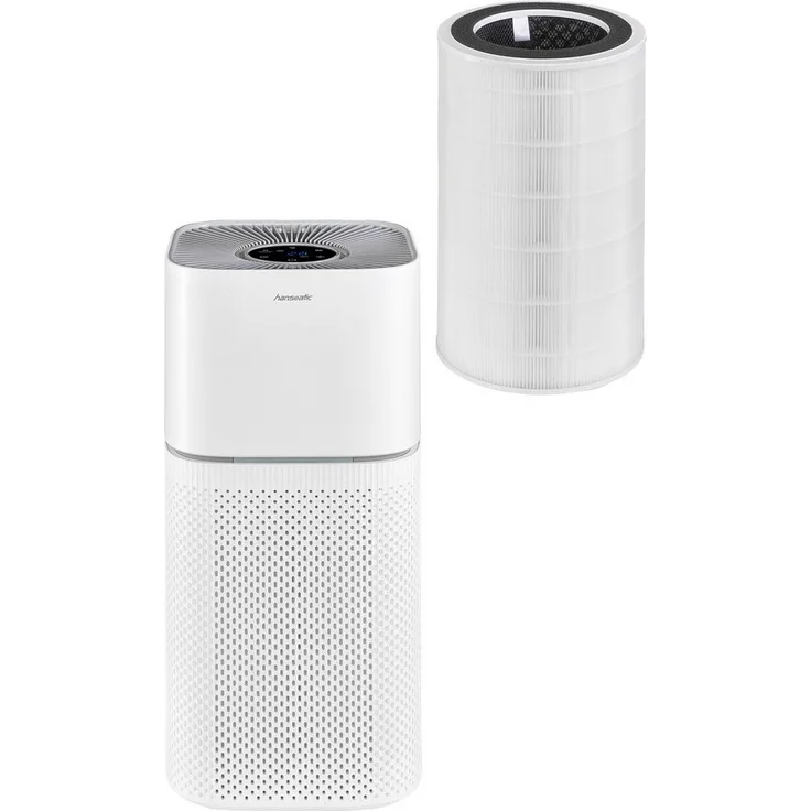 Hanseatic Luftreiniger KJ400G, HEPA H13 Filtersystem für Räume bis 104 m², Digitalanzeige, Auto-, Turbo- und Silent-Modus, Ionentechnologie