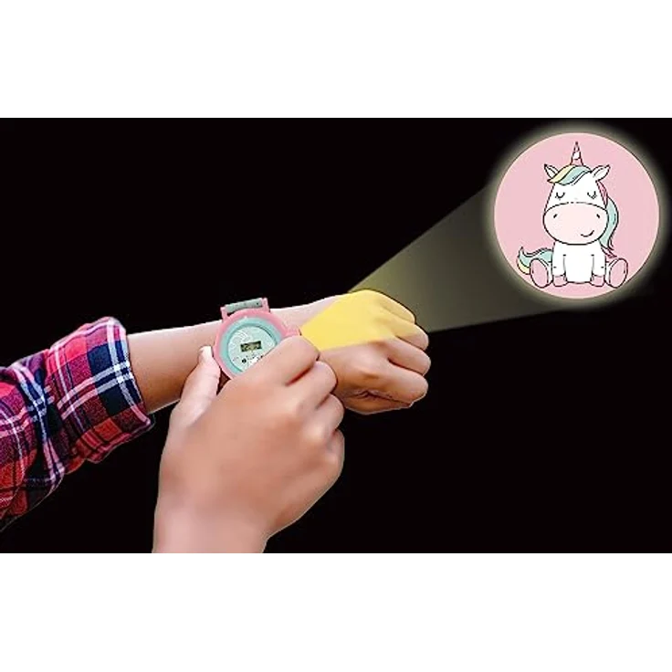 Lexibook Unicorn Einstellbare Digitale Projektionsuhr, 20 Einhornbilder, für Kinder, DMW050UNI – Bild 3