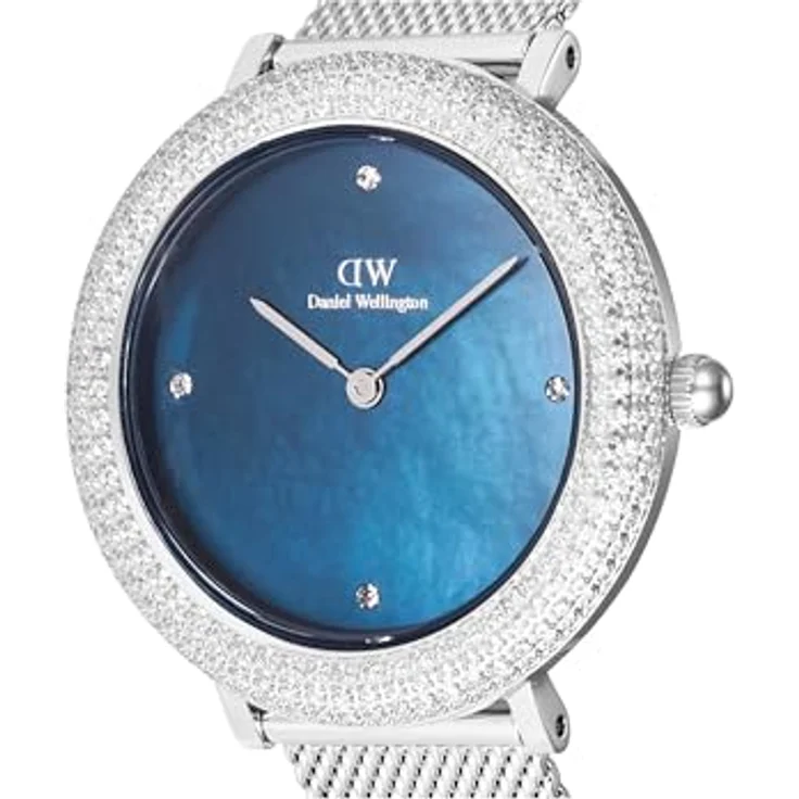 Daniel Wellington Crystalline Uhr Damen, 32mm, Silber, Japanisches Quarzwerk – Bild 5