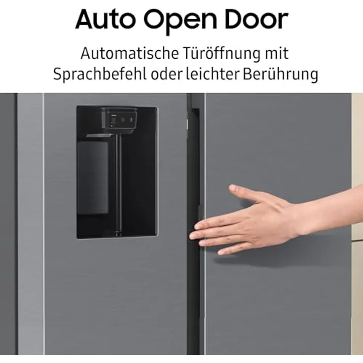 Samsung RS80F67KCTEF, Side-by-Side Kühlkombination, Edelstahl, mit AI Voice Control, automatischer Türöffnung, externem Eis- und Wasserspender, Twin Cooling Plusᵀᴹ und SpaceMax™ Speicherplatz. – Bild 7
