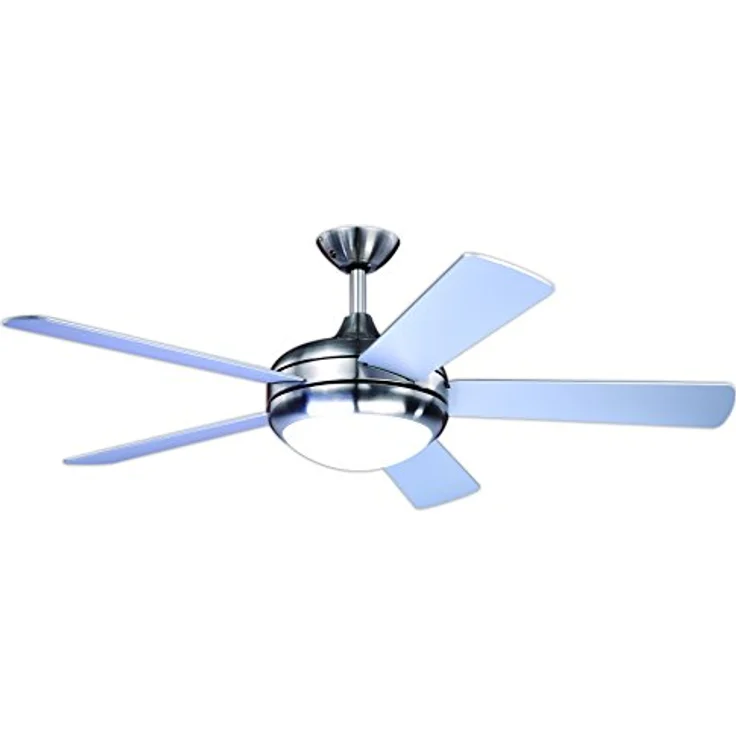 AireRyder Deckenventilator Ursa mit Beleuchtung und Fernbedienung, Gehäuse Satin Nickel, Flügelfarbe Silber-Walnuss, 132 cm – Bild 4