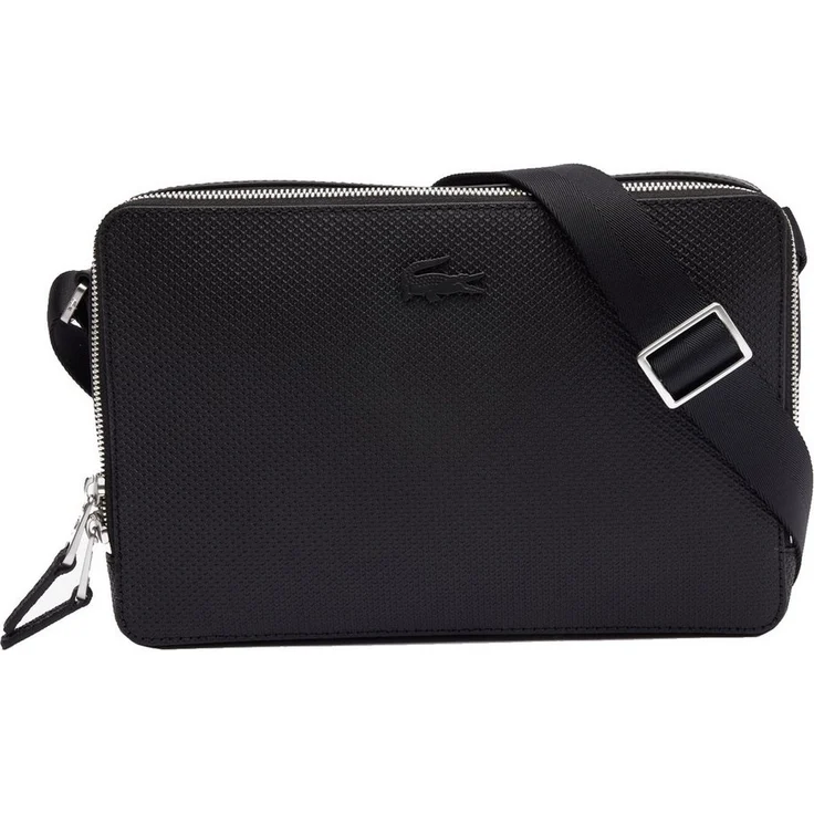 Lacoste Umhängetasche Chantaco Reporter Bag - Umhängetasche 26 cm, Mattes Leder, abnehmbarer Schulterriemen, Ton-in-Ton-Krokodillogo – Bild 1
