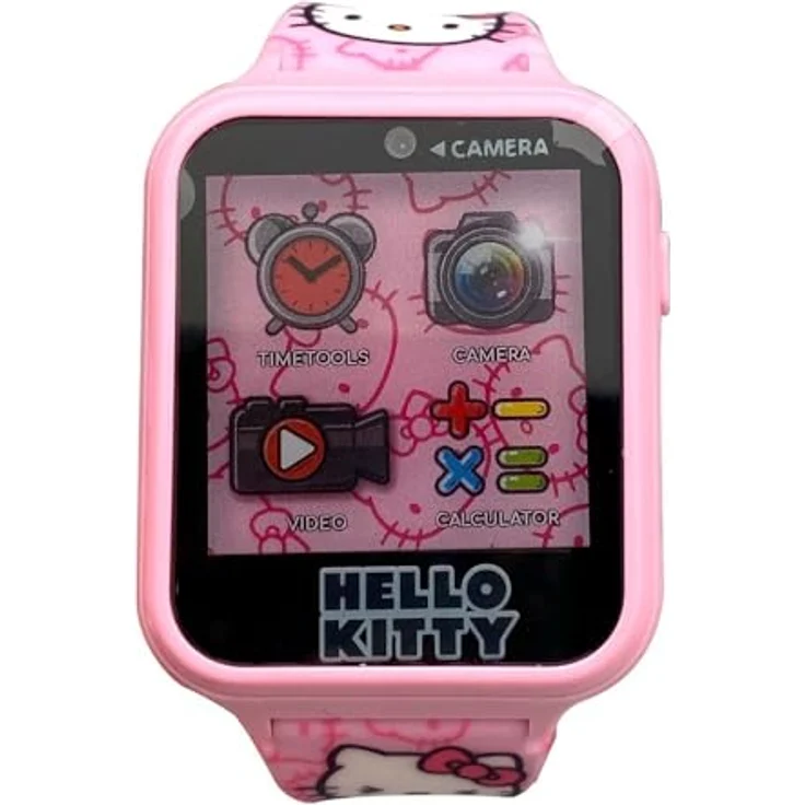 Kids Licensing Hello Kitty Interaktive Uhr HK50129, rosa, für Kinder ab 3 Jahren mit interaktiven Lernfunktionen – Bild 2