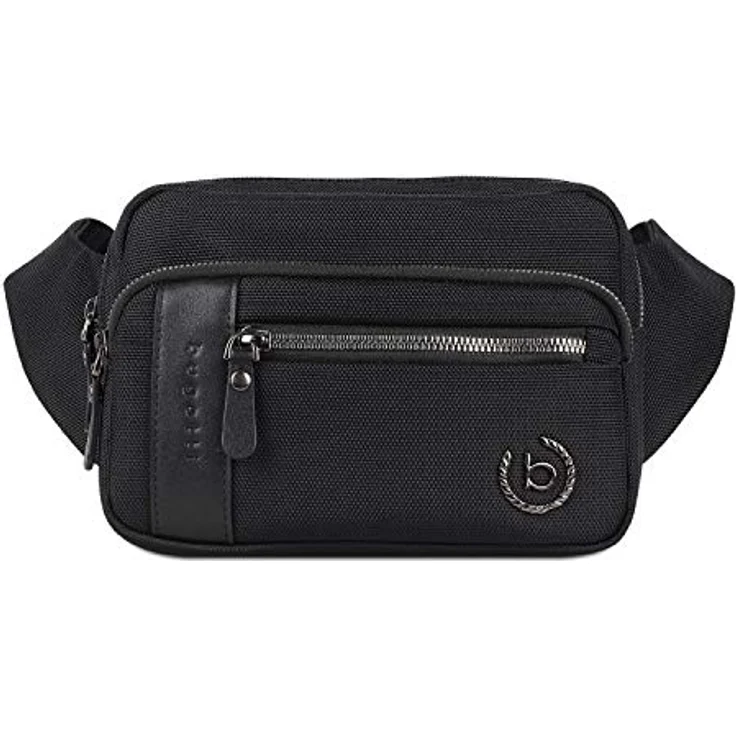 bugatti Nero Gürteltasche, 22 cm schwarz, 100% Polyethylen, kompakt und stilvoll – Bild 1