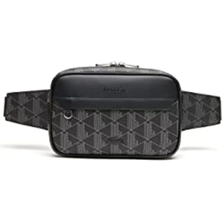 Lacoste The Blend Waist Bag, Umhängetasche mit verstellbarem Gurt, 23 x 15,5 x 5 cm, Monogramm-Aufdruck